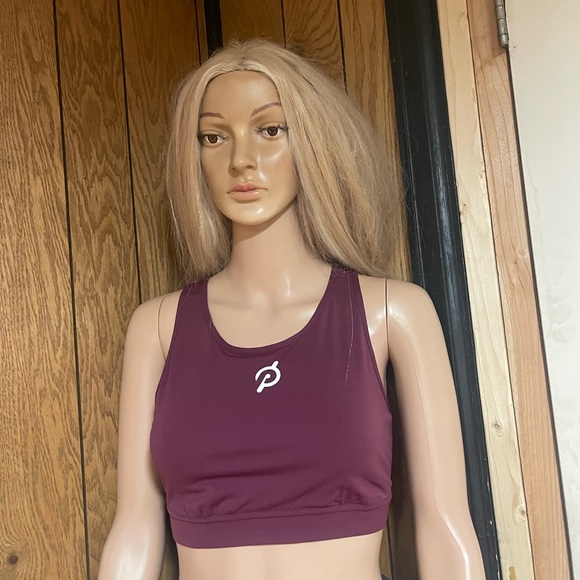 Women's Burgundy Racerback Sports Bra - Picture 6 of 9